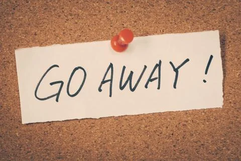 Go away Stock Photos