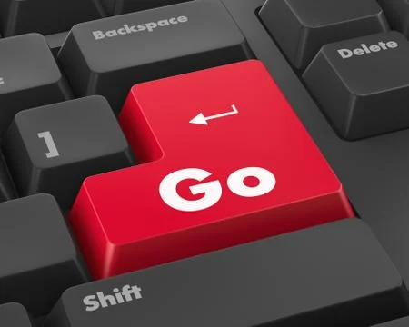 Go button Stock Illustration