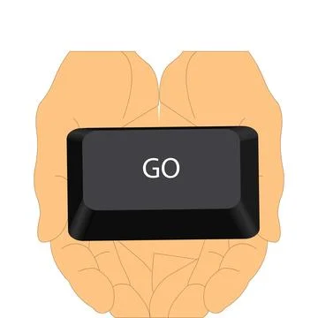 Go button Stock Illustration