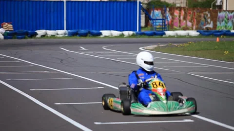 Go-cart Race Stock Footage 38859804