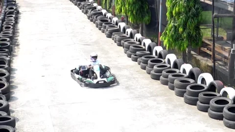 Go Cart Racing Video stock 165510462