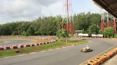 Go Carting Video stock 11598635