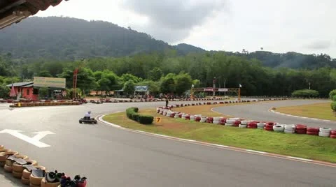 Go Carting Video stock 11598672