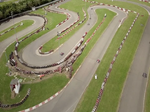 Go carting track Stock Footage 79872646