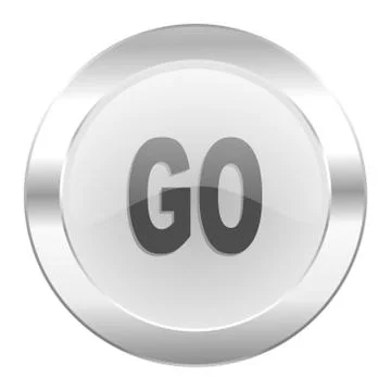 Go chrome web icon isolated. Illustrazione stock