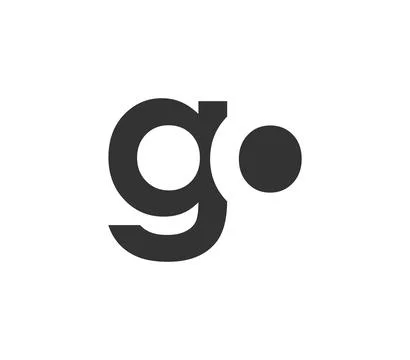 GO creative geometric initial based modern and minimal logo. Letter g o tre.. Stock Illustration