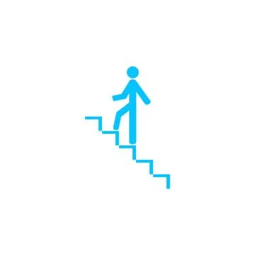 Go down up icon flat. Stock Illustration
