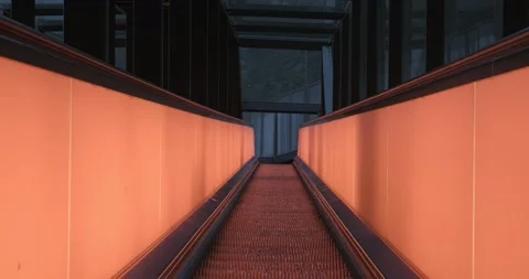 Go up the escalator. Stock Footage 226230761