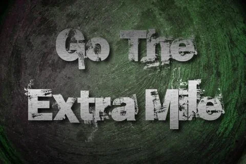 Go the extra mile concept Stock Illustration