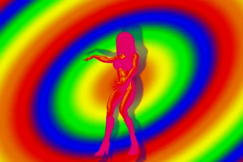 Go-Go Dancer NTSC Video stock 424881