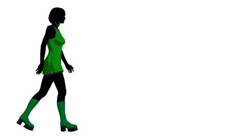 Go go dancer walking Stock Footage 1103381