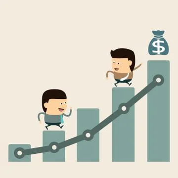 Go to the Goal Stock Illustration
