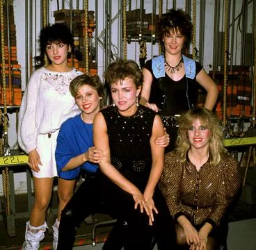 The Go-Go's backstage at Solid Gold in 1984 Credit: Ron Wolfson / Rock Negatives Stock Photos