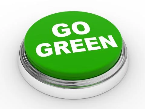Go green button Stock Illustration