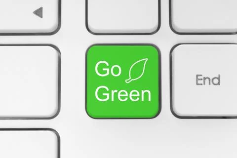 Go green button. Stock Photos