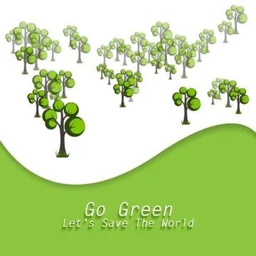 Go Green Concept Stock Illustration
