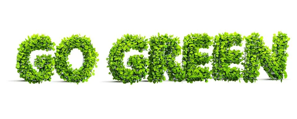 Go green concept Stock Illustration