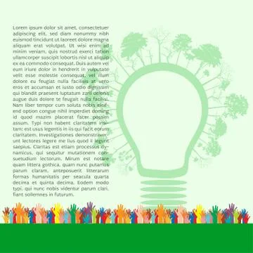 Go green concept. save world vector illustration Stock Illustration