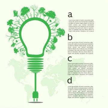 Go green concept. save world vector illustration Stock Illustration