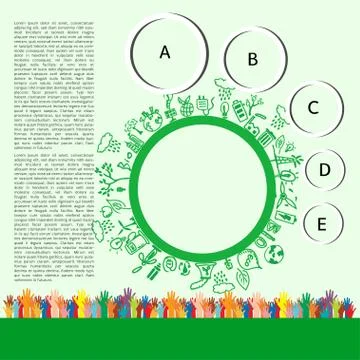 Go green concept. save world vector illustration Stock Illustration