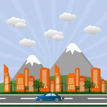 Go green design template. Environment vector illustration. イラスト素材