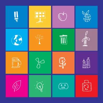 Go green flat icon Stock Illustration