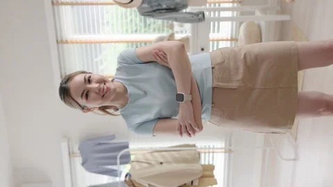 Go green Gen Z reduce manage used clothing, recycling, upcycling, secondhan.. Video stock 337859868