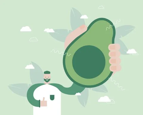 Go green global mind concept. A vegan 스톡 일러스트