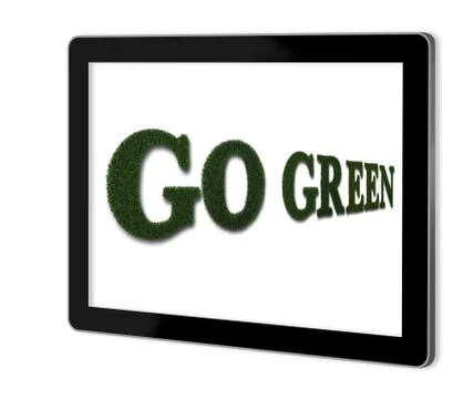 Go green Stock Illustration