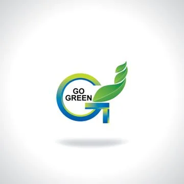 Go green Stock Illustration