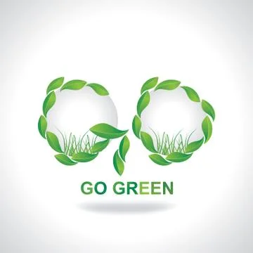 Go green Stock Illustration