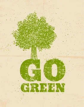 Go green Ilustración de archivo