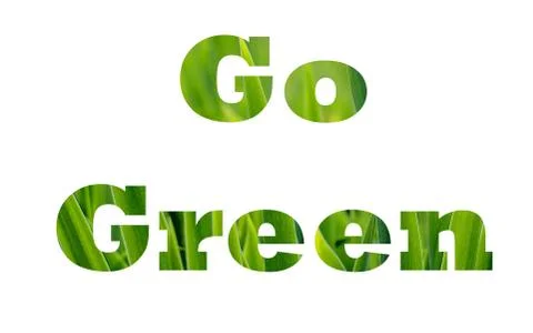 Go Green Foto stock