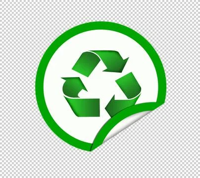 Go green sticker Illustrazione stock