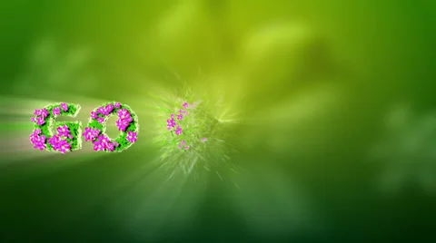 GO GREEN Text 3D Motion Graphics Stock Footage 29676408