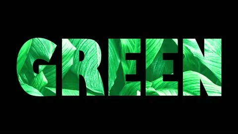 Go Green Video inside Text Animation. Save Environment, Save Planet, Save earth Stock Footage 239670860