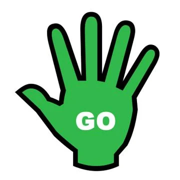 Go Hand Stock Illustration