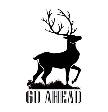 Go head black Illustrazione stock