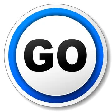 Go icon Stock Illustration
