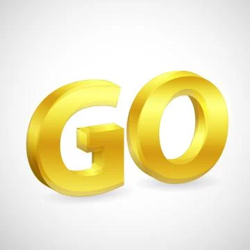 Go icon Stock Illustration