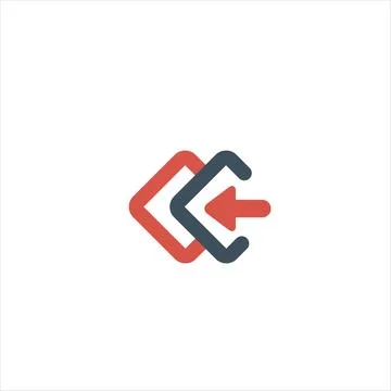 Go to icon, insert layer icon. square and arrow symbol. Log in icon. Stock Stock Illustration
