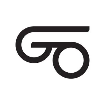 Go initial letter vector logo icon Stock Illustration