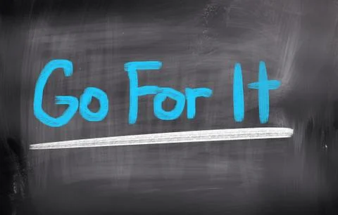Go For It Concept Illustrazione stock