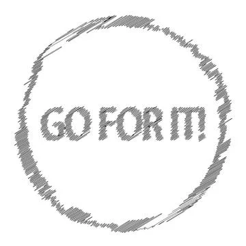 Go For It! Stock Illustration