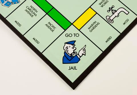 Go To Jail 스톡 사진