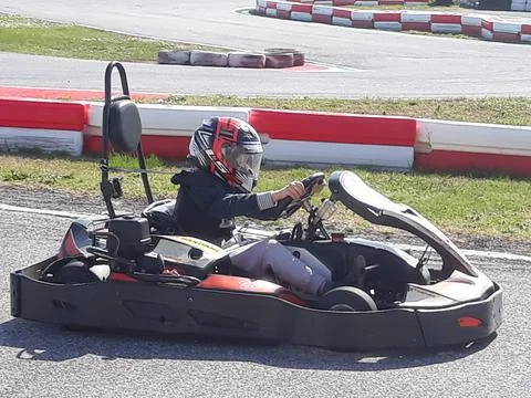 Go kart boy Stock Photos