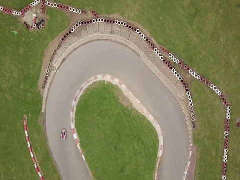 Go kart racing Stock Footage 79846351