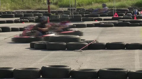 Go kart racing Video stock 159748808