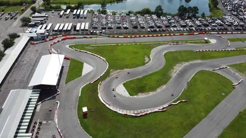 Go Kart Track Video stock 163407269