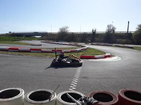 Go kart track Stock Photos